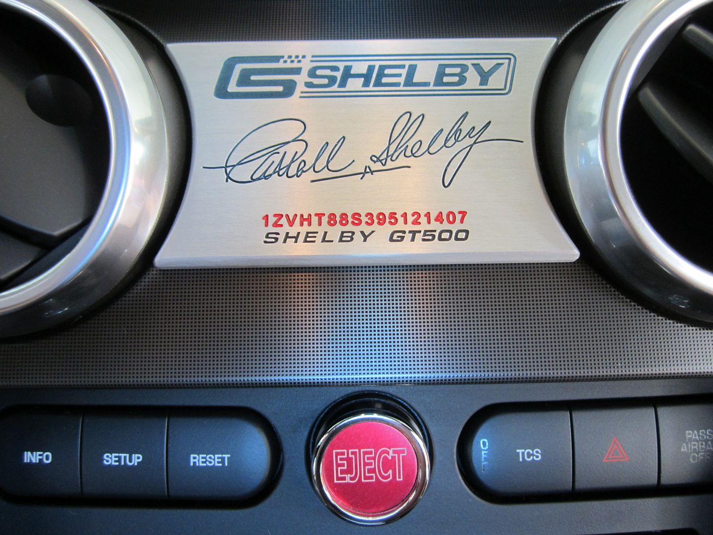 Engraved dash plaque Ford Shelby GT500 Forum